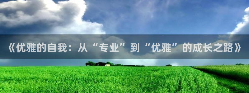 斗罗之天云起点中文网：《优雅的自我：从“专业”到“优雅”的成长之路》